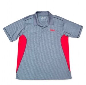 Nebraska Cornhuskers Team Collared Polo Red‎ Gray Size XL